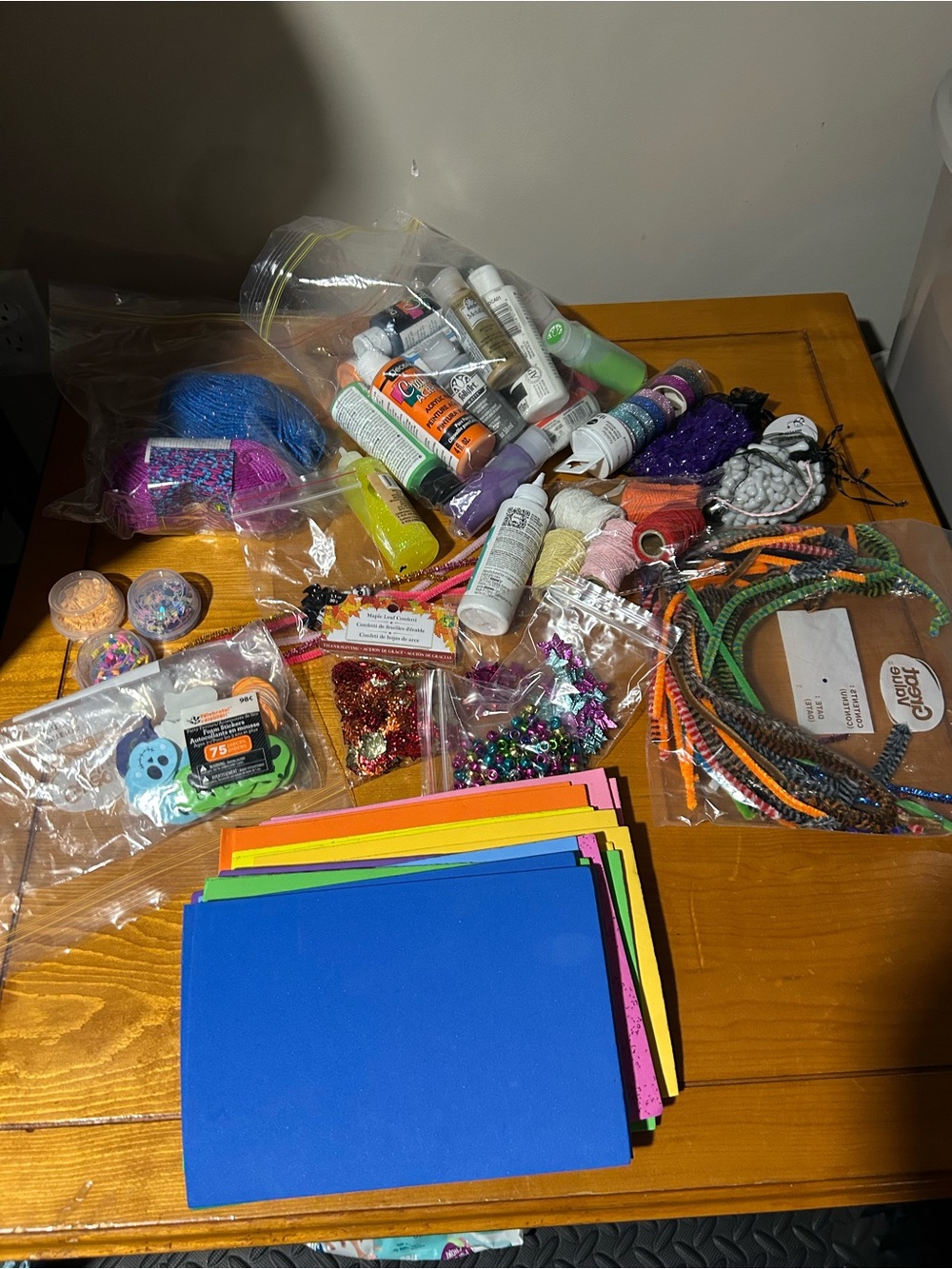 Craft Supplies Assortment - Multicolor Foam Sheets and Embellishments
